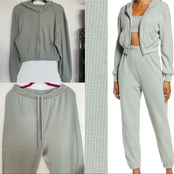 SKIMS Jackets & Blazers - SKIMS full set waffle hoodie and joggers NWOT